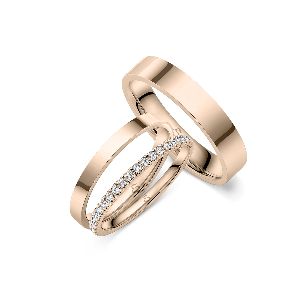 Simon & Söhne Trauringe Ringsets A 23 red